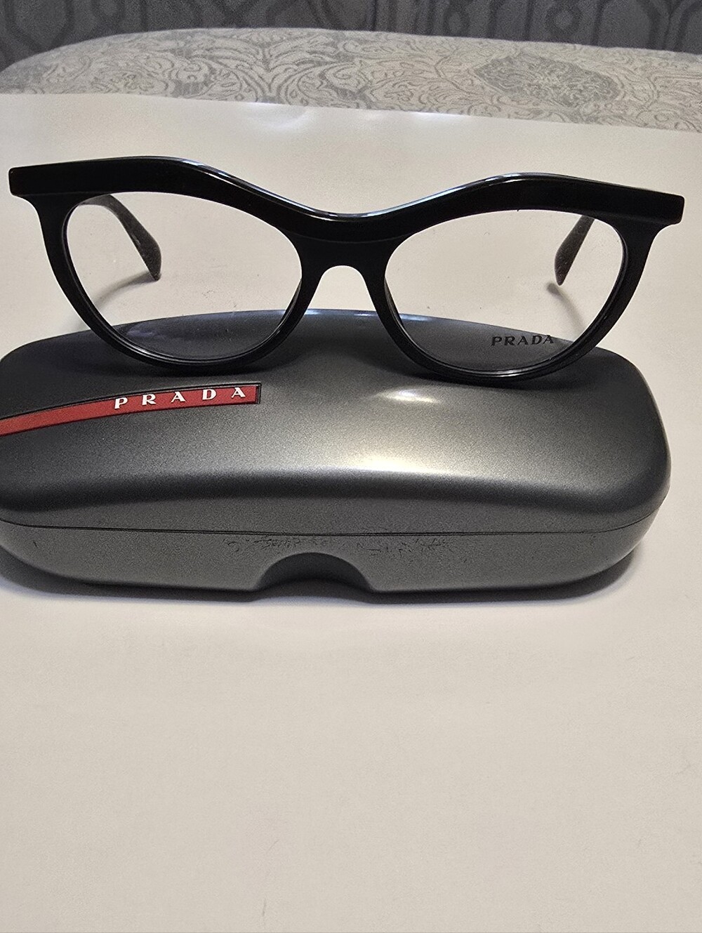 New Prada Black Cat-Eye Optical Glasses